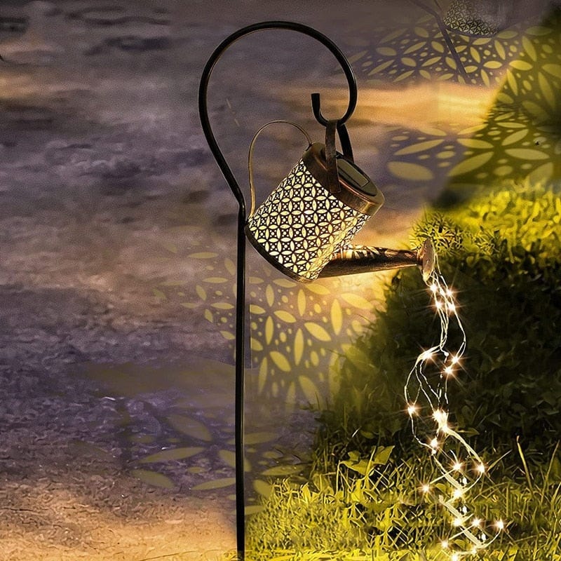Lanterne Solaire Extérieur Arrosoir - Maman Cadeau