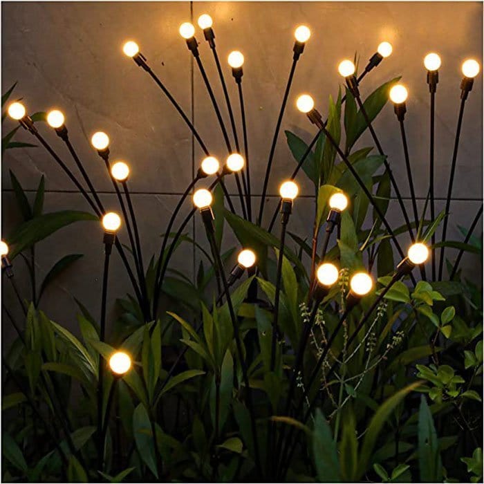 Lampe solaire effet luciole - Lot de 2 pièces