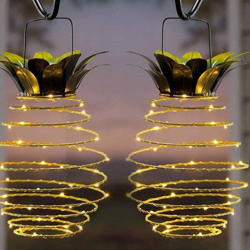 Lampe solaire décorative en forme d'ananas