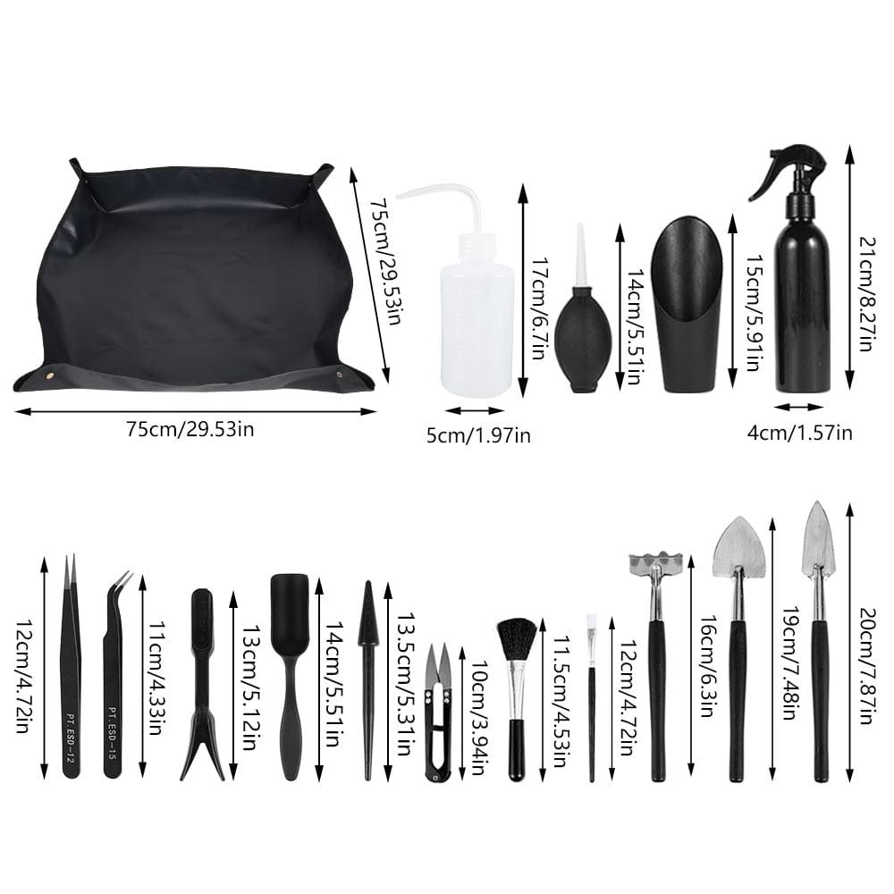 Lot de 21 Mini Outils de Jardinage Maman Cadeau