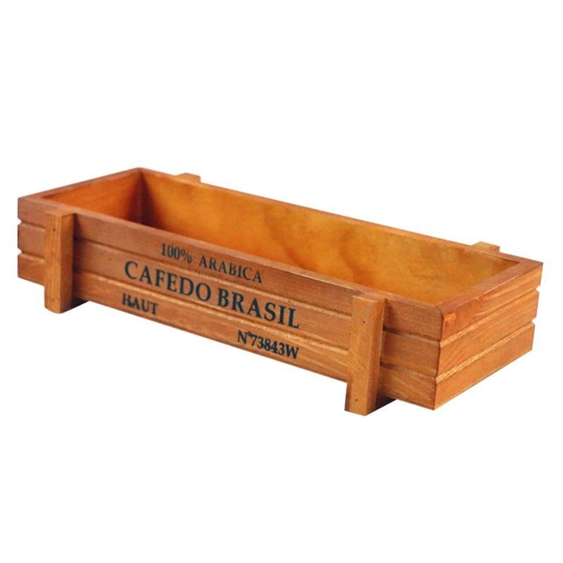 Cache-pot design en bois