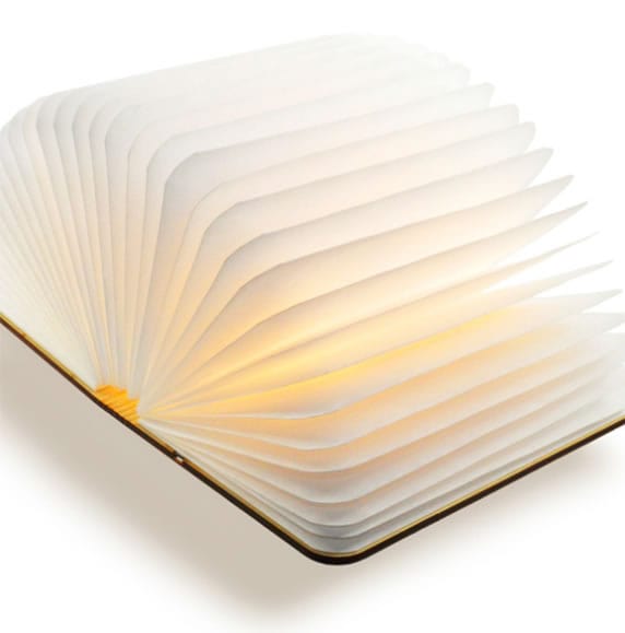 Livre lumineux en bois magnétique - Veilleuse rechargeable