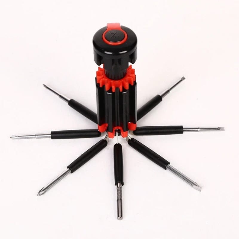 Tournevis multifonctions 8 en 1 avec lampe LED et lampe de poche