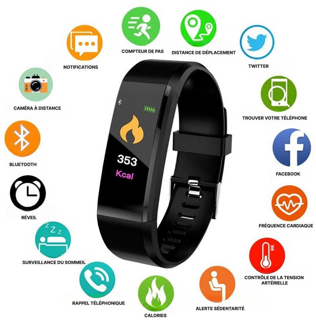 Montre Connectée Bluetooth Étanche Multifonctionnelle