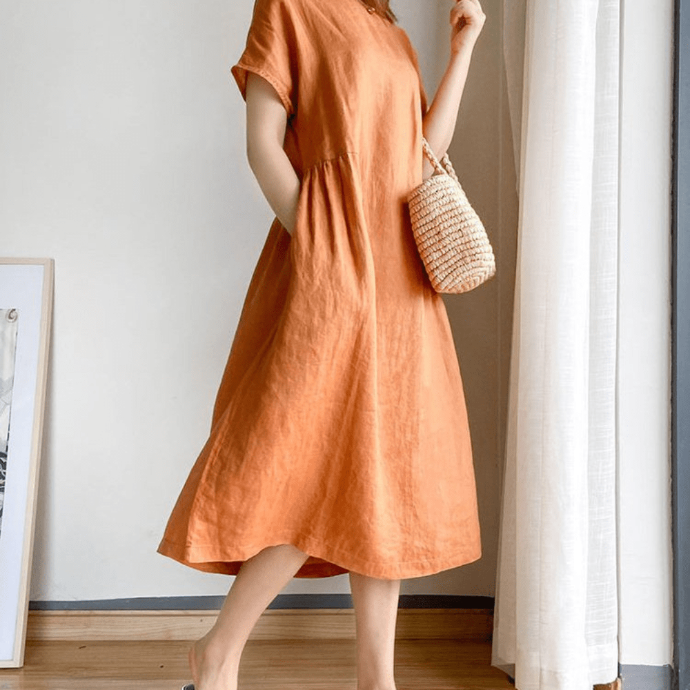 Robe Mi-Longue Élégante et Confortable pour Femme