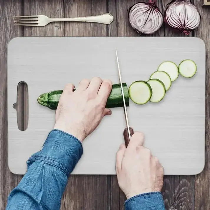 Planche à découper en acier inoxydable alimentaire Meko France