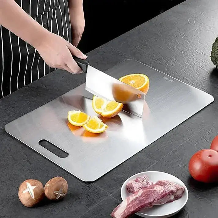 Planche à découper en acier inoxydable alimentaire Meko France