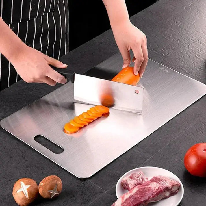 Planche à découper en acier inoxydable alimentaire Meko France