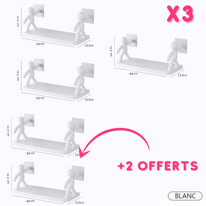 Support de rangement ultra résistant cuisine et salle de bain