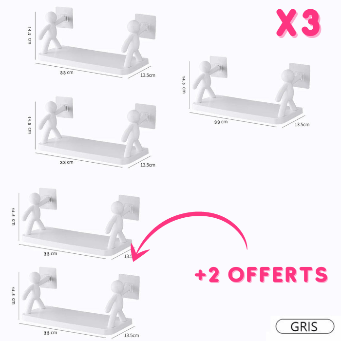 Support de rangement ultra résistant cuisine et salle de bain
