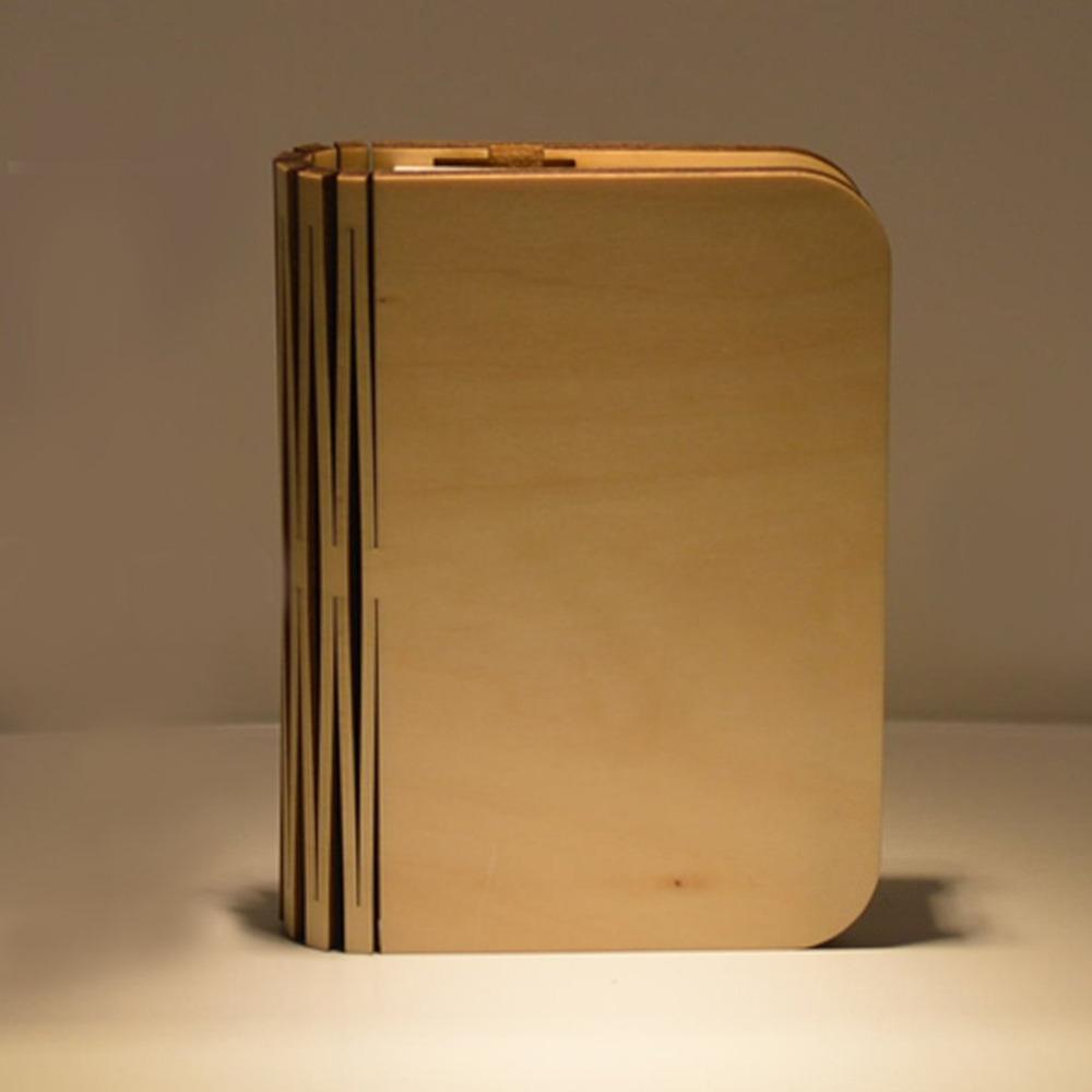 Livre lumineux en bois magnétique - Veilleuse rechargeable