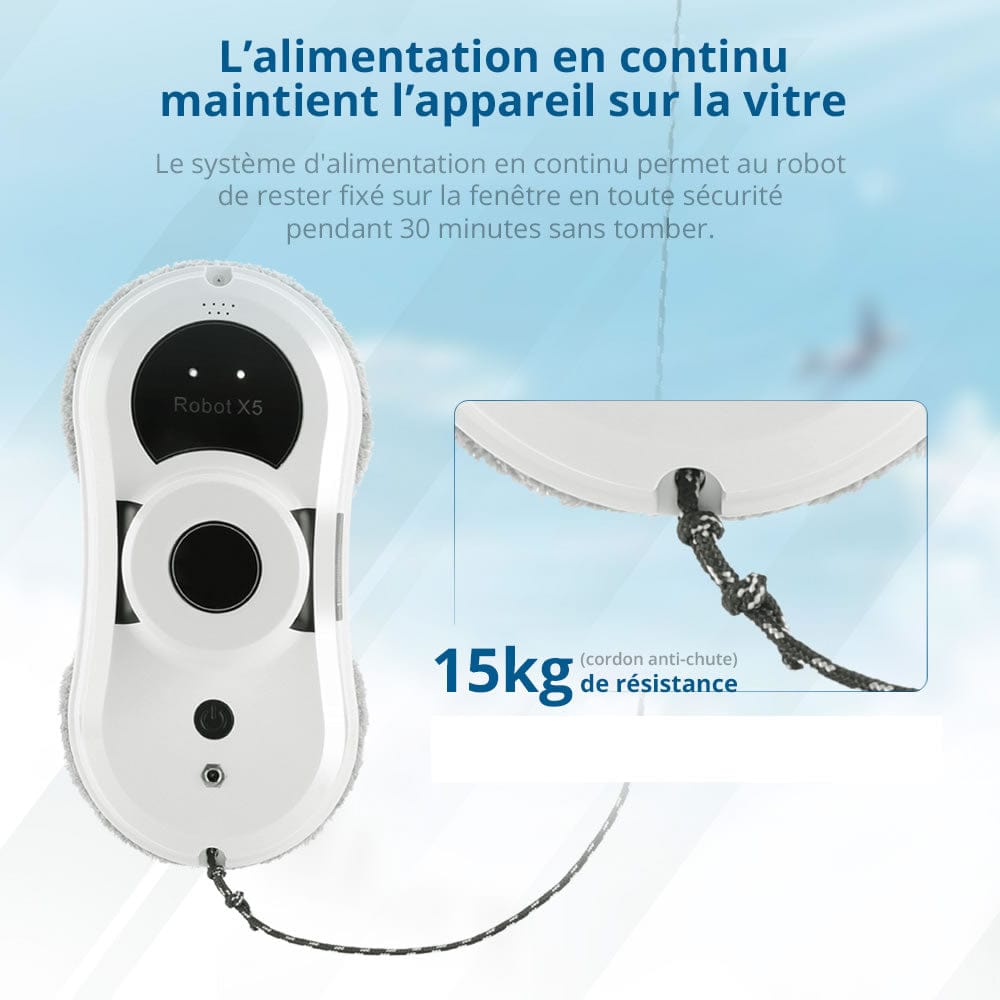 Robot laveur de vitre intelligent pour carreaux impeccables