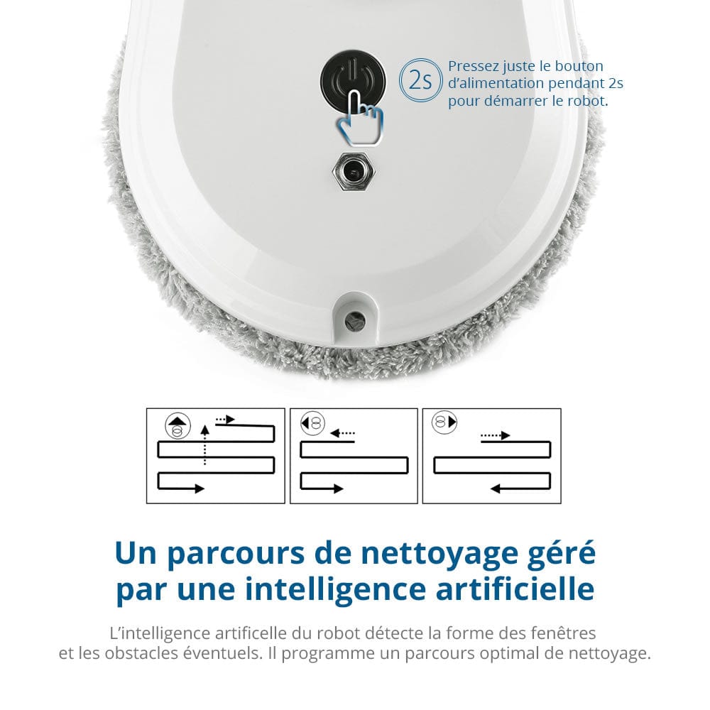 Robot laveur de vitre intelligent pour carreaux impeccables
