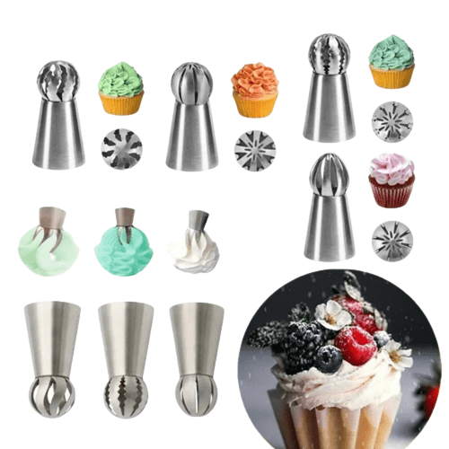 Douilles de Pâtisserie pour Décoration - Lot de 5 + 2 Offertes