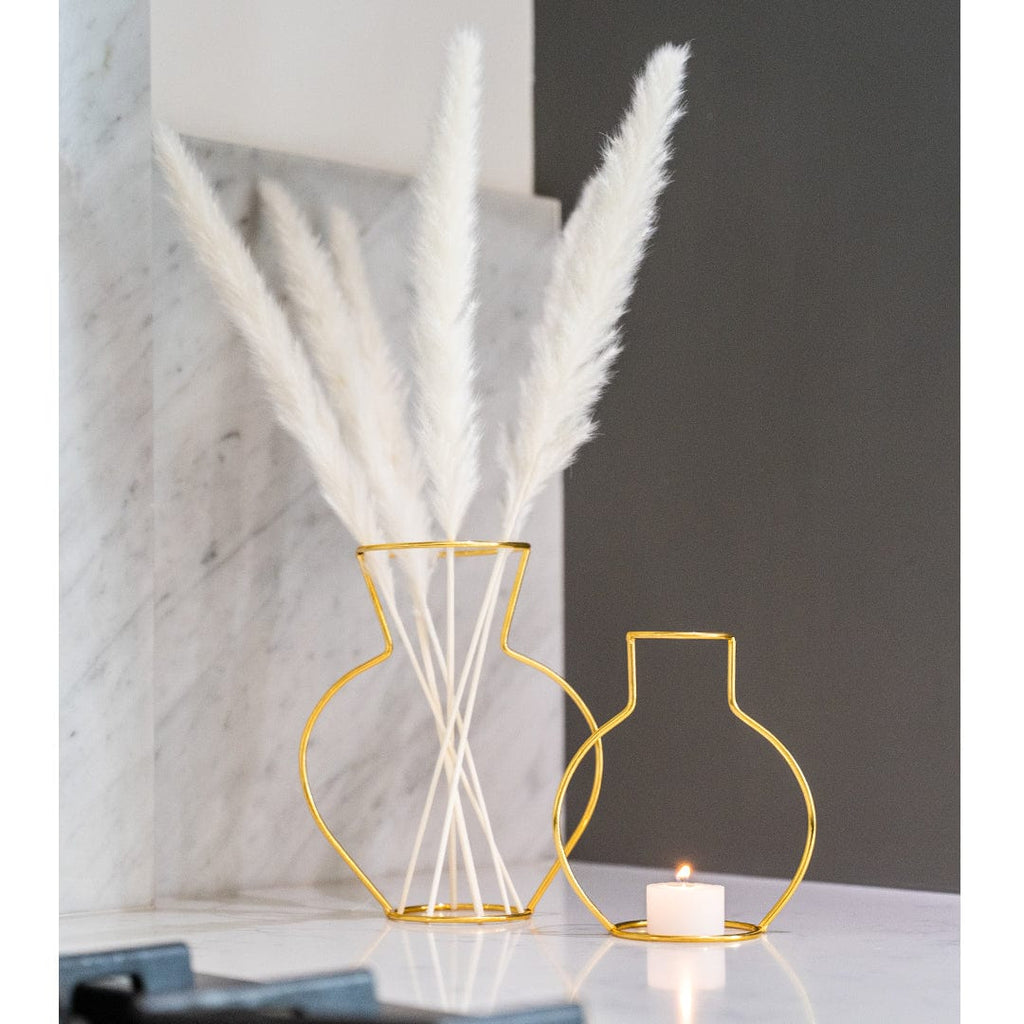 Vase Silhouette Gold - Design Moderne et Minimaliste