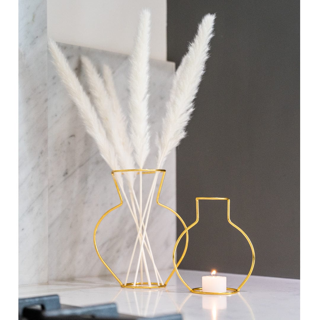 Vase Silhouette Gold - Design Moderne et Minimaliste