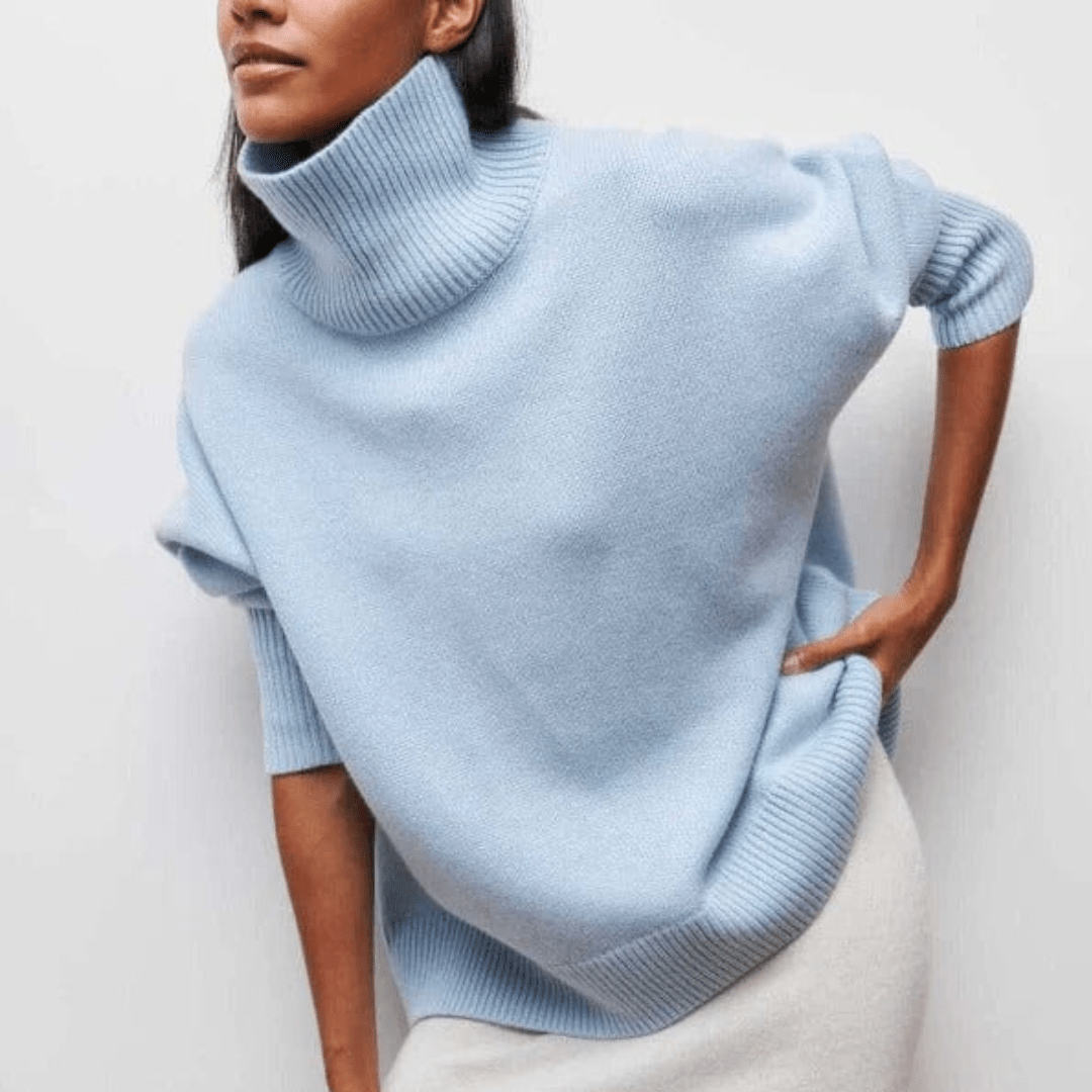 Pull à col roulé luxueux pour femme