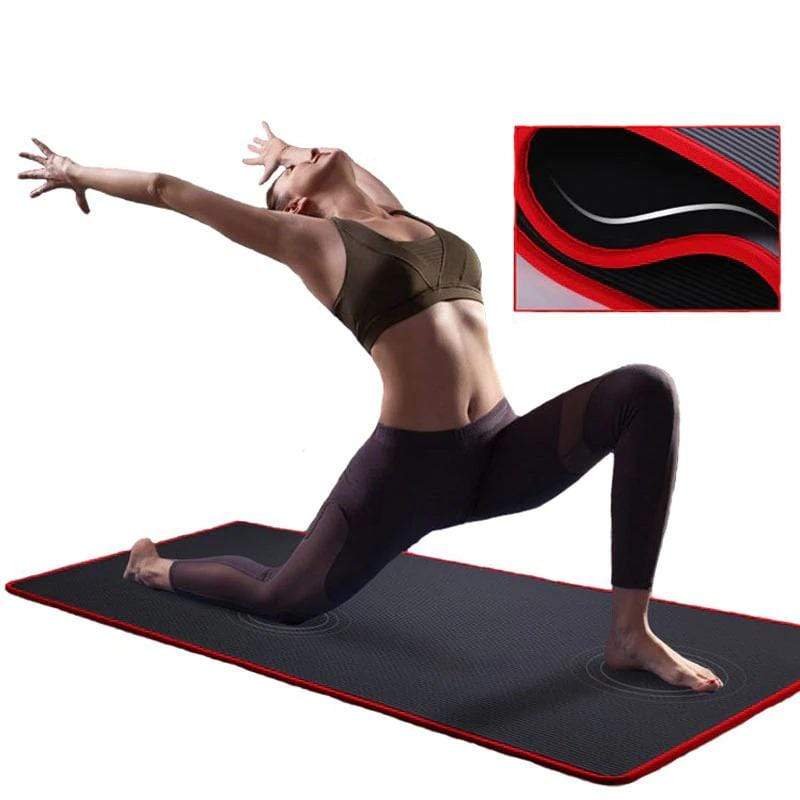 Tapis de yoga anti-dérapant épais avec accessoires