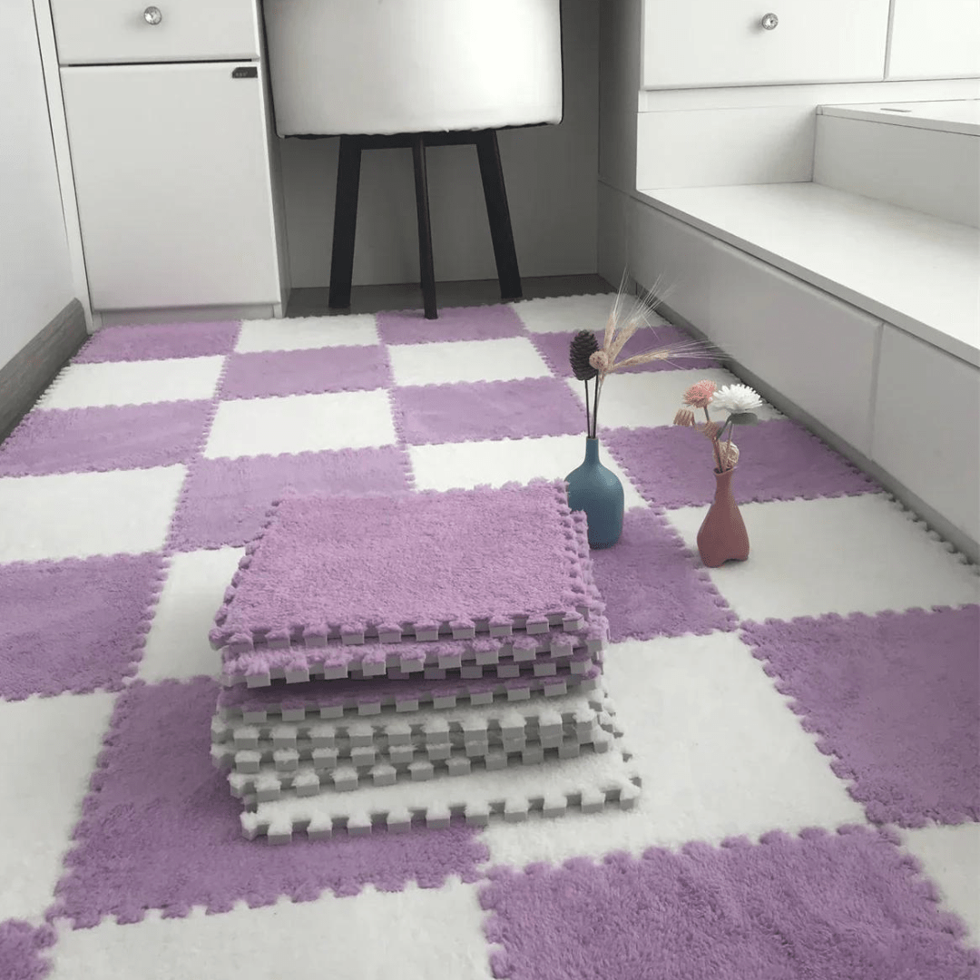 Carreaux de Mousse Emboîtables Ultra-Moelleux pour Enfants
